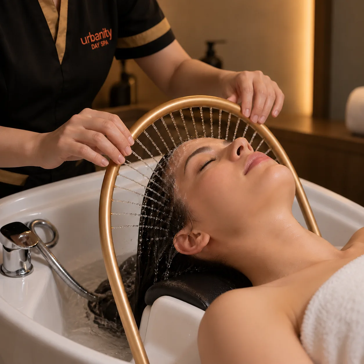 Anti-stress head spa with aromatherapy at Urbanity Spa