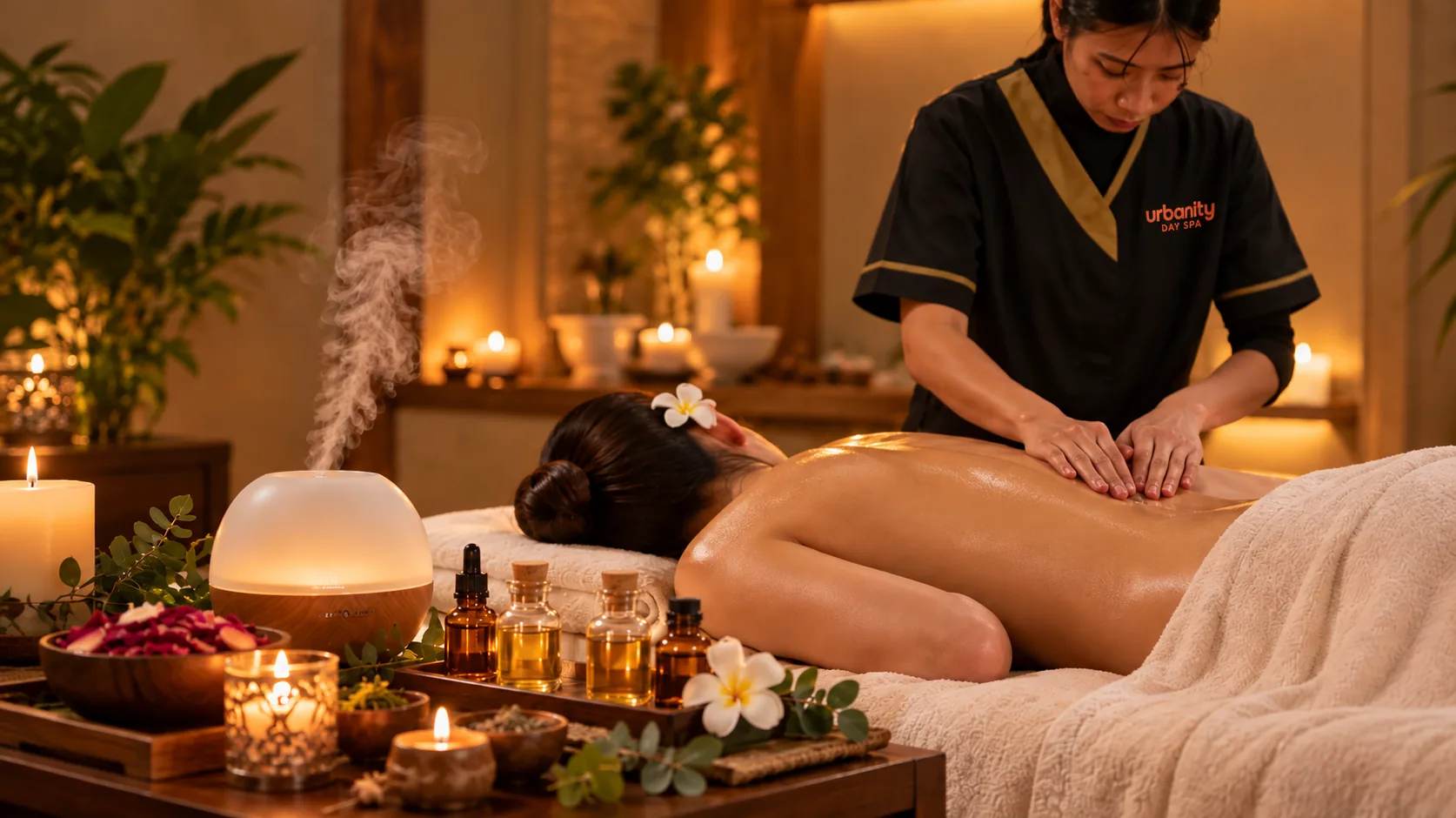 Aromatherapy treatment at Urbanity Spa