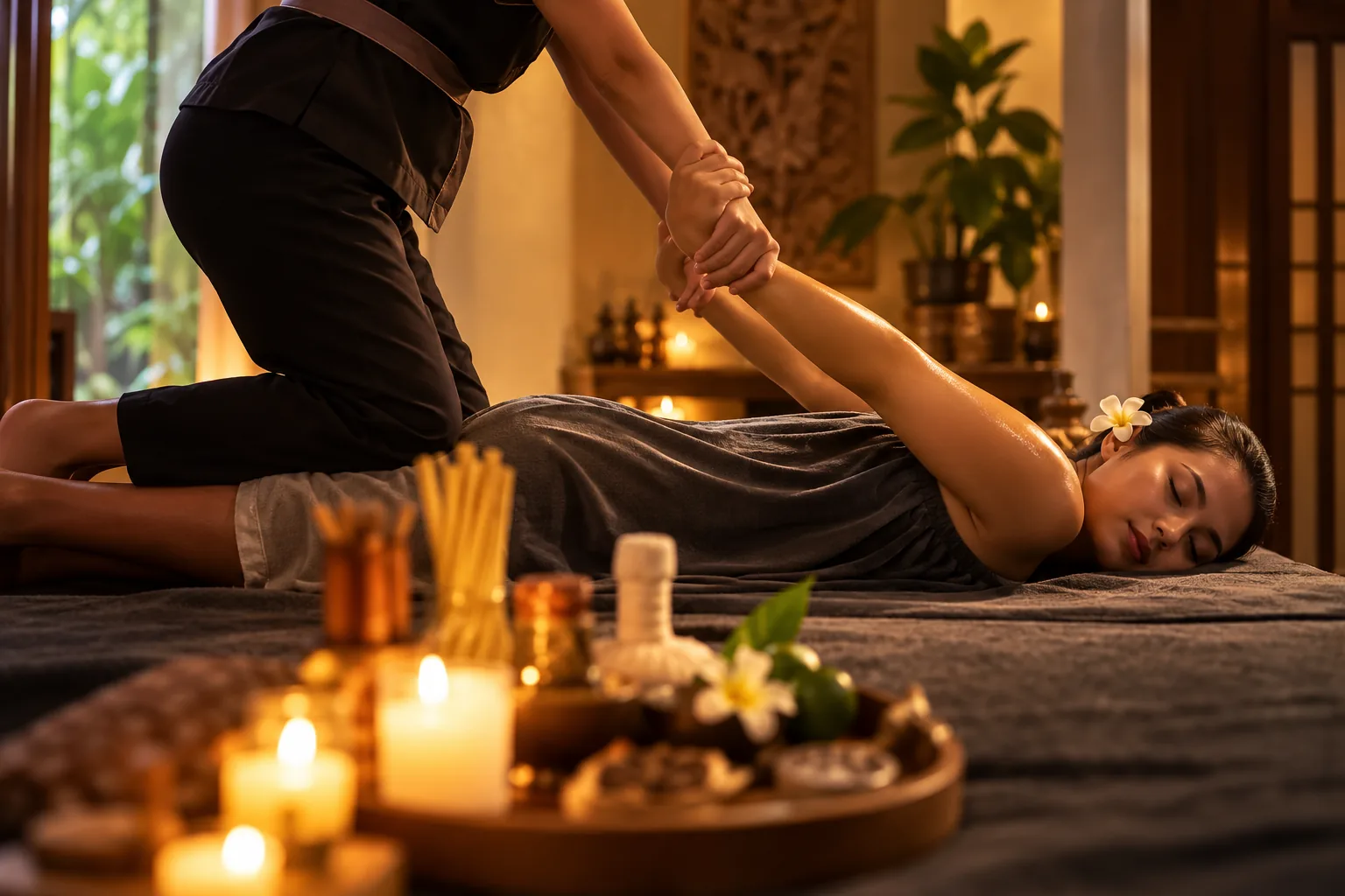 Relaxing Balinese body massage at Urbanity Spa