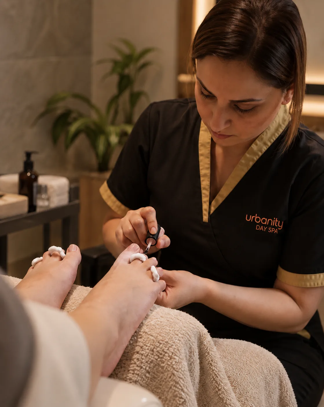 Professional classic pedicure at Urbanity Spa
