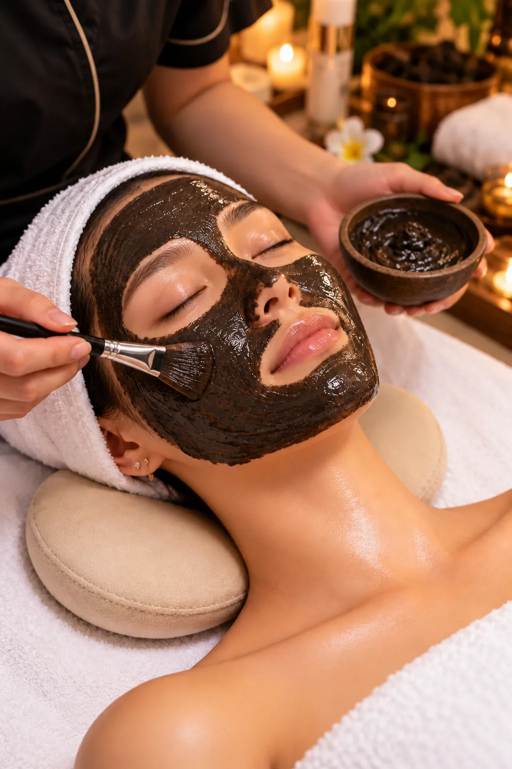 Estonian black peat mud cleanup at Urbanity Spa