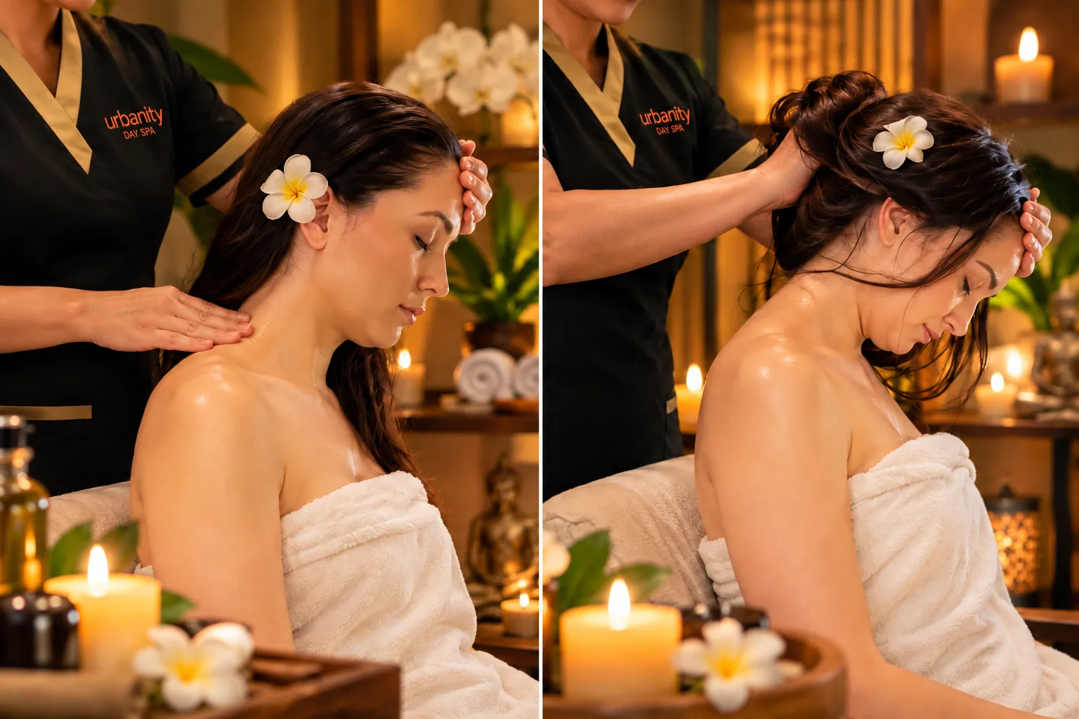 Traditional Indian head massage at Urbanity Spa