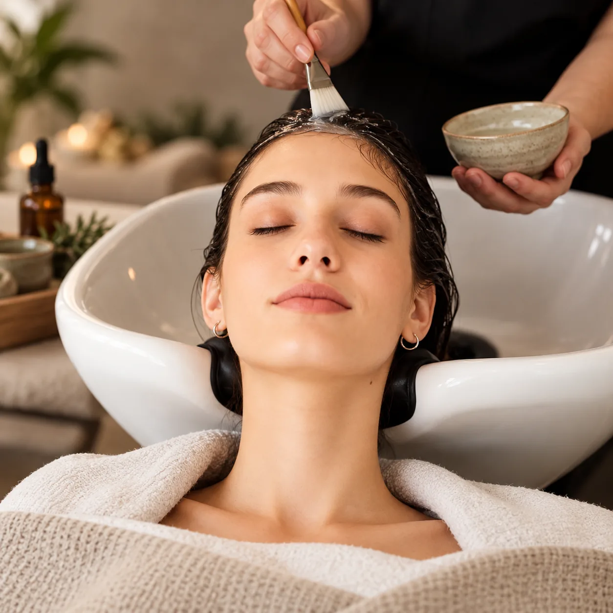 Scalp balancing treatment at Urbanity Spa