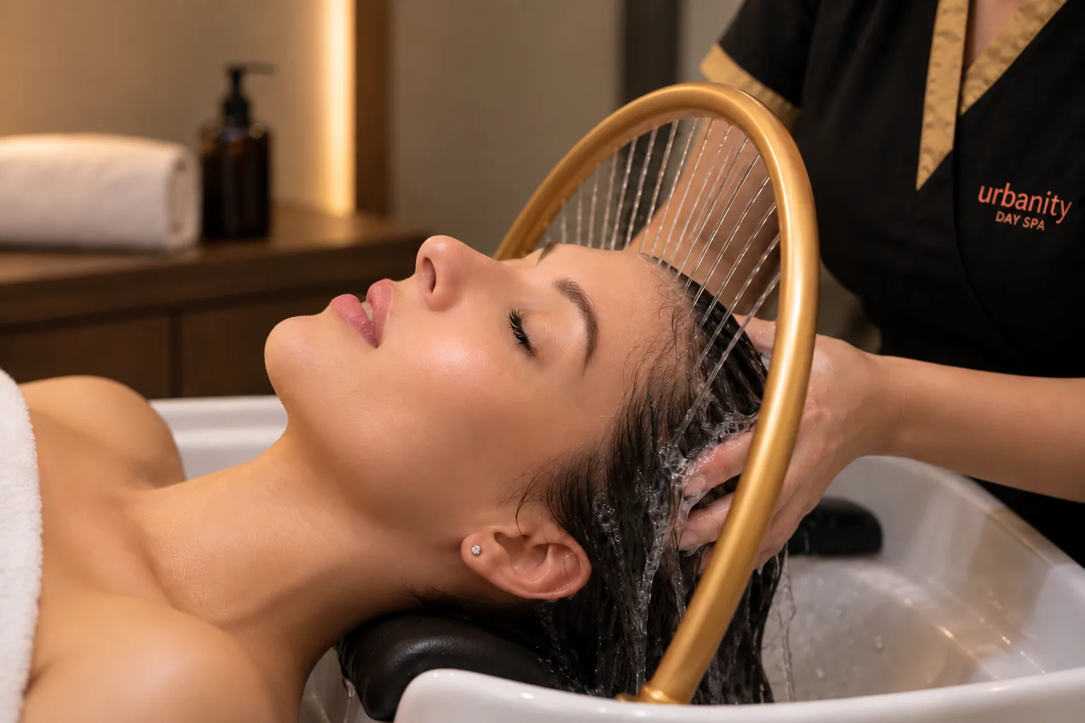 Scalp care treatment at Urbanity Spa